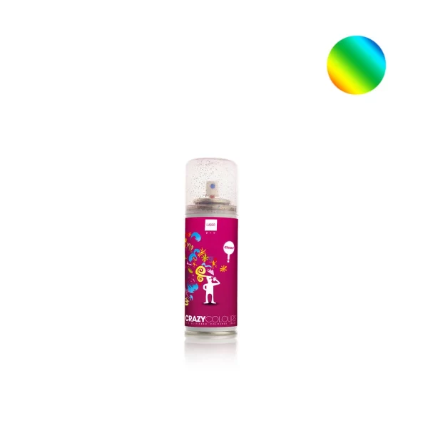 Spray colorant pentru păr CRAZY COLOURS sclipici multicolor