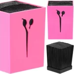 Suport organizator pentru foarfece de coafura si frizerie roz