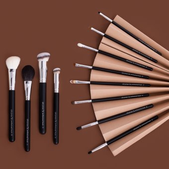 Set 12 pensule profesionale Splendor Esentiale par fibre moi sintetice capra ponei + borseta SP002 Set 12 pensule profesionale Splendor Esentiale par fibre moi sintetice capra ponei + borseta SP002