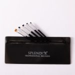 Set 5 pensule profesionale Splendor precizie stilizare sprancene detalii + borseta SP013