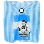 Pelerina de tuns pentru coafor si frizerie cu imprimeu Barber Blue2 Pelerina de tuns pentru coafor si frizerie cu imprimeu Barber Blue2