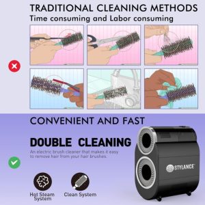 Stylance Professional- aparat de curatare si dezinfectare cu abur pentru perii coafor