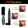Set marker contur barba si perie fade saten inchis Pop Barbers1