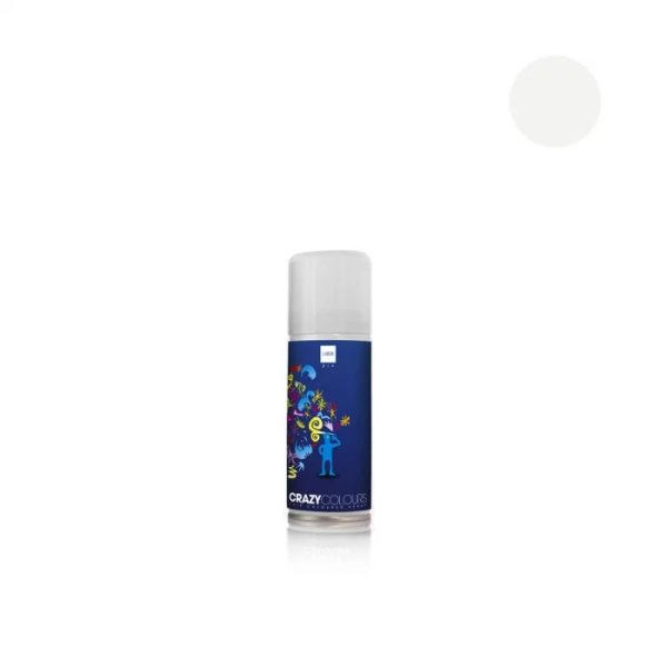 Spray colorant pentru par CRAZY COLOURS alb
