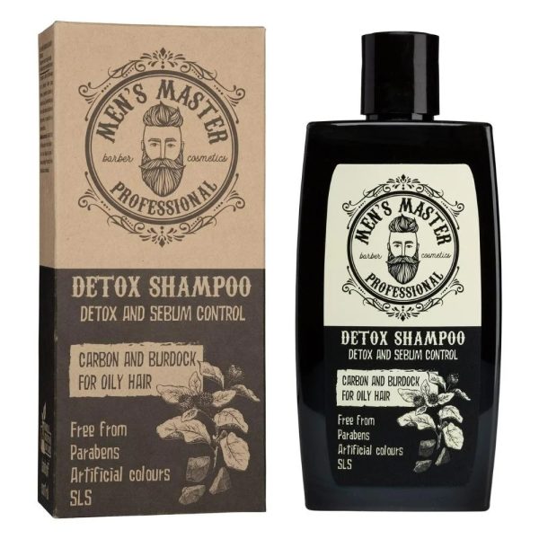 Sampon pentru par Men's Master Professional Detox Shampoo Active Carbon and Burdock 260ml Sampon pentru par Men's Master Professional Detox Shampoo Active Carbon and Burdock 260ml