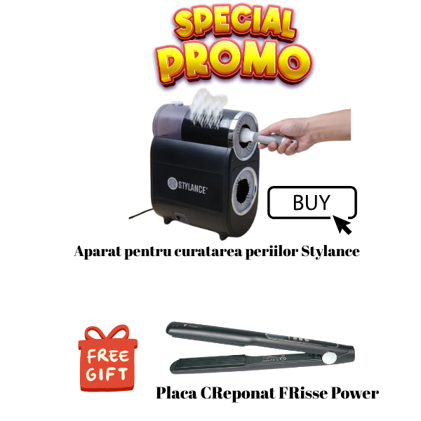 Set Promo Aparat de curatare perii Stylance + Placa Creponat Frisse Power