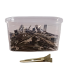 Clipsuri metalice pentru par si bigudiuri, 56 mm, Bifull, set 80 bucăți