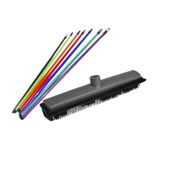 Matura din cauciuc antistatic pentru coafor si frizerie cu coada colorata