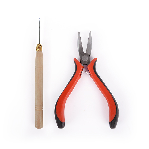Kit pentru extensii de păr, clește și ac cu cârlig, Perfect Beauty