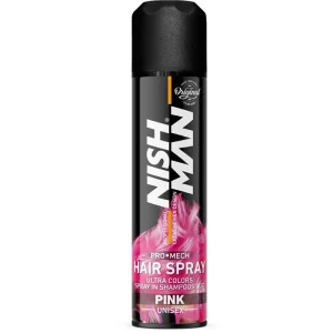 Spray de par colorat NISH MAN - 150 ml - Roz