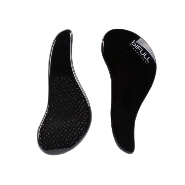 Perie pentru Descalcit Parul - Detangler Brush Soft Touch Black - Bifull